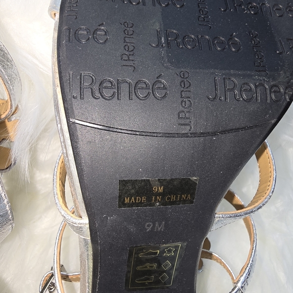 Silver J Renee heels - Picture 3 of 5